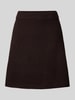 Neo Noir Minirock mit elastischem Bund Modell 'Gisa' Dunkelbraun