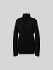 Joseph Pullover mit gerippten Abschlüssen Black