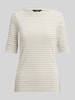 Lauren Ralph Lauren regular fit T-shirt van katoenmix Ecru