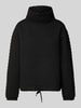 More & More Sweatshirt mit Stehkragen Modell 'Wabe' Black