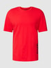 HUGO CLASSIFICATION Relaxed fit T-shirt met labelprint Rood