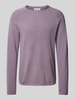 Jack & Jones Strickpullover mit Rundhalsausschnitt Lavender Melange