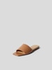 Aeyde Slides aus Leder Hellbraun