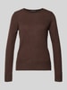 Betty Barclay Sweter z dzianiny z kaszmiru Ciemnobrązowy
