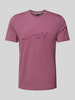 BOSS T-Shirt mit Label-Stitching Modell 'Thompson' Purple