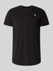 G-Star RAW T-shirt met labeldetail Zwart