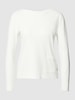 Marc Cain Strickpullover mit aufgesetzter Eingrifftasche Offwhite