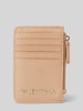 VALENTINO BAGS Kaartenhouder met ritsvak, model 'BRIXTON' Beige