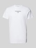 Tommy Jeans T-shirt met labelprint Wit