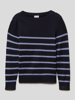 Name It Gebreide pullover met streepmotief Marineblauw