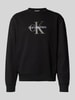 Calvin Klein Jeans Regular Fit Sweatshirt mit Logo-Print Modell 'Terry' Black