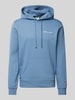 CHAMPION Hoodie met labelstitching Blauw