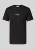 Calvin Klein Jeans T-Shirt mit Rundhalsausschnitt und Label-Stitching Black