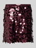 Only Spódnica mini z cekinowym obszyciem model ‘JADEL’ Bordowy