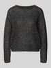 s.Oliver BLACK LABEL Relaxed Fit Pullover mit Woll-Alpaka-Anteil Anthrazit