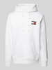 Tommy Jeans Hoodie mit Label-Print Weiss