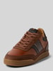 BULLBOXER Sneakers met contrastgarnering Cognac