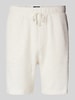 MCNEAL Regular Fit Shorts mit Strukturmuster Sand