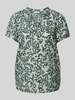 Marc O'Polo Bluse mit Tunikakragen Mint