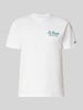 MC2 Saint Barth T-Shirt mit Label-Prints Modell 'PORTLAND' Weiss