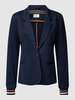 Kaffe Blazer met strookzakken, model 'KINNIE' Marineblauw