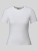 ONLY Slim fit t-shirt van katoenmix model 'RILEY' Wit