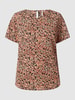 ONLY CARMAKOMA PLUS SIZE blouseshirt met bloemenmotief, model 'Carvica'  Roze