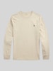 Polo Ralph Lauren Regular Fit Langarmshirt aus reiner Baumwolle Offwhite
