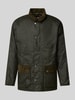 Barbour Kurtka z wyhaftowanym logo model ‘Cordale Wax’ Oliwkowy