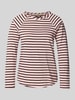 Smith and Soul Langarmshirt mit abgerundetem Saum Hellrosa