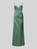 Hey Kyla Avondjurk van satijn met plooien Lichtgroen