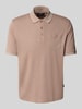 bugatti Poloshirt mit Brusttasche Camel
