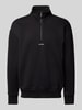 CK Calvin Klein Sweatshirt mit Label-Print Modell 'NANO' Black