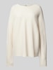 Drykorn Oversized gebreide pullover met ronde hals, model 'MAILA' Ecru