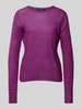 Weekend Max Mara Sweter z dzianiny z czystego lnu model ‘ATZECO’ Purpurowy