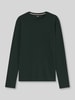 BOSS Regular Fit Langarmshirt aus Baumwoll-Mix Dunkelgruen