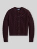 Polo Ralph Lauren Regular Fit Strickjacke aus Wolle mit Kaschmir-Anteil Anthrazit