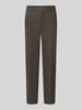 Lindbergh Straight Fit Stoffhose mit Viskose-Anteil Schoko