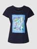 Christian Berg Woman T-shirt met motiefprint Donkerblauw