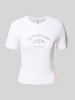 Only Regular Fit T-Shirt aus reiner Baumwolle Modell 'BINA LIFE' Weiss