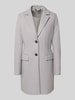 Christian Berg Woman Selection Mantel mit Reverskragen und Pattentaschen Hellgrau