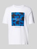 Jack & Jones T-Shirt mit Label-Print Modell 'JEFF' Weiss