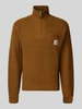 Carhartt Work In Progress Troyer z brustaszą model 'DETROIT' Średniobrązowy