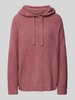 Jake*s Casual Hoodie aus Teddyfell Altrosa