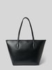 BOSS Shopper in leerlook model 'SANDY' Zwart