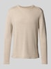 GABBA Regular Fit Strickpullover aus Leinen-Baumwoll-Mix Sand
