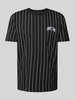 Tommy Jeans T-shirt met streepmotief Zwart