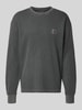 Carhartt Work In Progress Longsleeve mit Strukturmuster und Rundhalsausschnitt Black