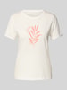 Tom Tailor Regular fit T-shirt van puur katoen Offwhite