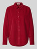 s.Oliver RED LABEL Regular Fit Cord Bluse aus reiner Baumwolle Rot